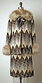 Evening ensemble, Bill Blass Ltd. (American, founded 1970), silk, leather, American