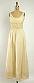 Evening dress, Emma Gibbs-Battie, cotton, American