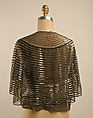 Evening bolero, silk, plastic, rayon, American