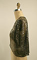 Evening bolero, silk, plastic, rayon, American