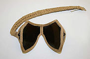 Goggles, celluloid, metal, cotton, American