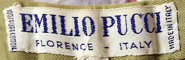 Shorts, Emilio Pucci (Italian, Florence 1914–1992), cotton, Italian