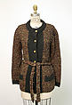 Cardigan sweater, House of Chanel (French, founded 1910), wool, angora, French