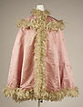 Opera cape, silk, feathers, British