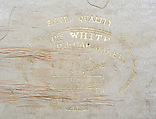 Boater, straw, wool, elastic, British