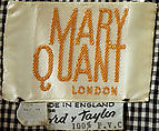 Dress, Mary Quant (British, London 1936–2023 Surrey), plastic (vinyl), British