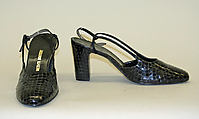 Shoes, leather, plastic, American