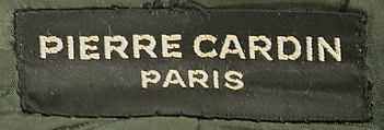 Suit, Pierre Cardin (French (born Italy), San Biagio di Callalta 1922–2020 Neuilly), wool, French