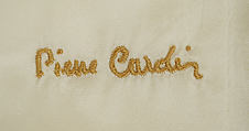 Dinner jacket, Pierre Cardin (French (born Italy), San Biagio di Callalta 1922–2020 Neuilly), cotton, French