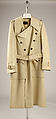 Trench coat, Pierre Cardin (French (born Italy), San Biagio di Callalta 1922–2020 Neuilly), cotton, synthetic fiber, French