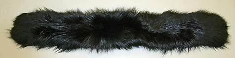 Collar, fur, probably American