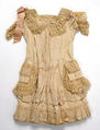 Dress, wool, cotton, silk, American