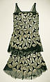Dress, cotton, glass, American or European