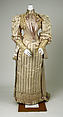 Dress, Redfern (1847–1940), silk, cotton, American