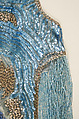 Evening dress, House of Worth (French, 1858–1956), cotton, plastic, glass, French