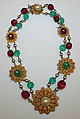 Necklace, House of Chanel  French, metal, glass, French