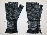 Mitts, cotton, probably American