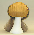 Hat, B. Altman &amp; Co. (American, 1865–1990), straw, silk, American