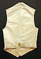 Vest, silk, probably American