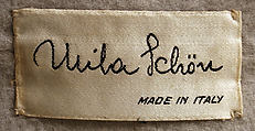 Ensemble, Mila Schön (Italian, born Yugoslavia, 1916–2008 Alessandria), wool, Italian