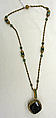 Necklace, House of Chanel French, glass, plastic, metal, French