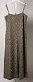 Evening ensemble, James Galanos (American, Philadelphia, Pennsylvania, 1924–2016 West Hollywood, California), silk, glass, plastic, American