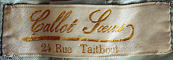 Tea gown, Callot Soeurs (French, active 1895–1937), silk, cotton, French