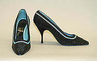 Shoes, Dal Co' (Italian), silk, glass, leather, Italian