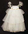 Bridesmaid ensemble, Emanuel (British, 1977–1990), synthetic fiber, silk, plastic, British