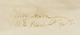 Coat, linen, American