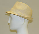 Fedora, linen, nylon, French