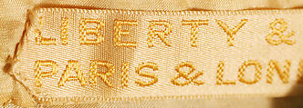 Dress, Liberty & Co. (British, founded London, 1875), silk, British