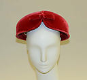 Hat, House of Balenciaga (French, founded 1937), silk, French