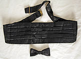 Evening ensemble, Ann E. Lipscomb (American), (a) wool
(b) cotton
(d) silk, American