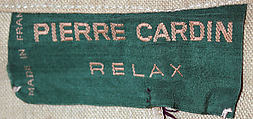 Leisure suit, Pierre Cardin (French (born Italy), San Biagio di Callalta 1922–2020 Neuilly), linen, French