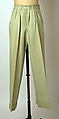 Leisure suit, Pierre Cardin (French (born Italy), San Biagio di Callalta 1922–2020 Neuilly), linen, French