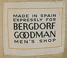 Raincoat, Bergdorf Goodman (American, founded 1899), cotton, American