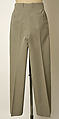 Trousers, House of Balmain (French, founded 1945), wool, French