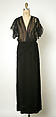 Evening dress, Gilbert Adrian (American, Naugatuck, Connecticut 1903–1959 Hollywood, California), silk, rayon, American