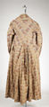 Dressing gown, cotton, British