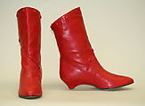 Boots, Susan Bennis/Warren Edwards (American, 1977–1997), leather, American