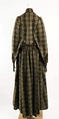Coat, wool, silk, American