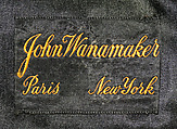 Hat, Wanamaker&#39;s (American), silk, American
