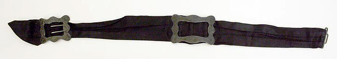 Belt, Tiffany & Co. (1837–present), silk, silver, American