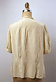 Blouse, silk, probably French