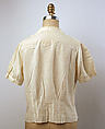 Blouse, cotton, probably French