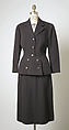 Suit, House of Balenciaga (French, founded 1937), wool, French