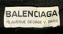 Pillbox hat, House of Balenciaga (French, founded 1937), silk, cotton, French