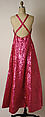 Evening dress, Arnold Scaasi (American, born Montreal, Canada, 1931–2015), plastic, silk, American
