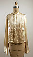 Blouse, silk, probably French